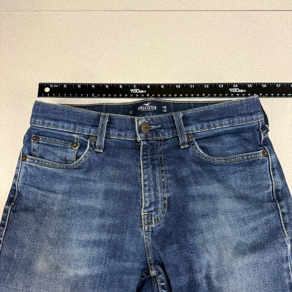Hollister Women's Blue Denim Slim Straight Leg Jeans Medium Wash - Picture 8 of 8